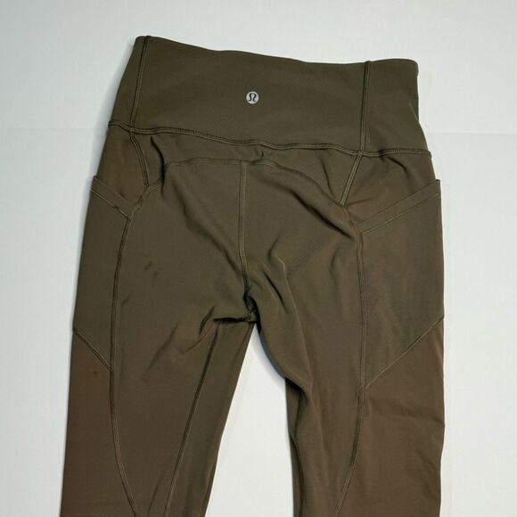 Lululemon Athletica Forest Green High-Waisted Leggings - Picture 4 of 6